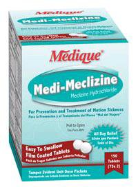 Medique Products Nausea Relief Medi-Meclizine 25 mg Strength Tablet 2 per Pack