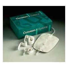 Coloplast Urinary Leg Bag Conveen® Security+ Anti-Reflux Valve Sterile 1500 mL Polyethylene / Flocked