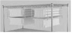 Intermetro Industries Slide System Metro® Super Erecta® 24 Inch Super Erecta Shelving Unit