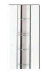 Intermetro Industries Post 62-9/16 Inch H, 3-1/2 Lbs, Chrome, Staked - M-470105-3608 - Each