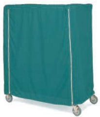 Intermetro Industries Cart Cover White Vinyl, Coated 36 X 18 X 54 Inch Zippered Closure