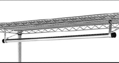 Intermetro Industries Garment Hanger Tube Silver