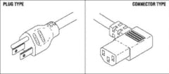 Midmark Power Cord 6 Foot L, 14/3 Conductor, Right Angle Plug