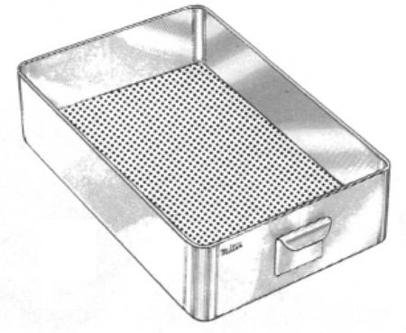 Miltex Sterilization Tray 2-1/2 X 6-1/2 X 10 Inch