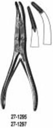 Miltex Bone Rongeur Kleinert-Kutz Slightly Curved Jaws Double Spring Plier Type Handle 2 X 13 mm Bite, 6 Inch L - M-492388-4217 - Each