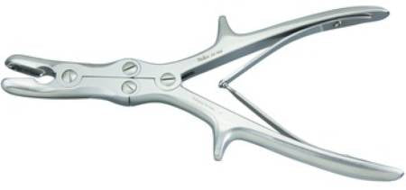 Miltex Bone Rongeur Stille-Luer Curved Jaws Double Spring Plier Type Handle 9 X 15 mm Bite, 8-3/4 Inch L - M-507742-1700 - Each