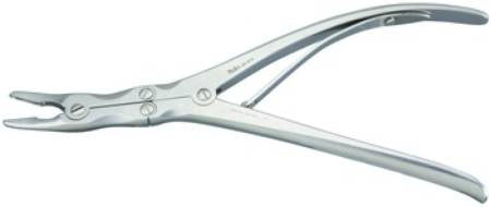 Miltex Bone Rongeur Leksell Standard Curve Single Spring Plier Type Handle 3 mm Bite X 9-3/4 Inch Length - M-543097-1962 - Each