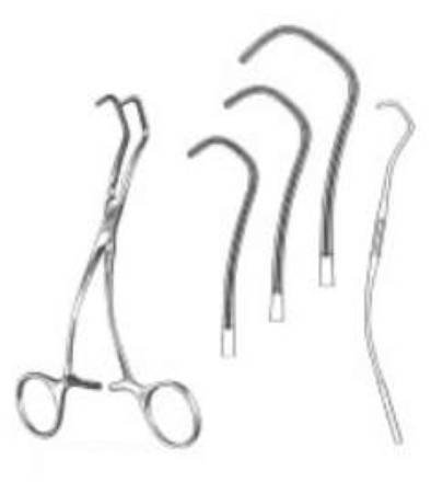 Miltex Vascular Clamp Miltex® DeBakey-Derra 7 Inch Length Stainless Steel - M-565102-2286 - Each