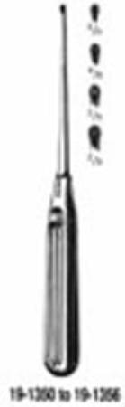 Miltex Endaural Curette Miltex® Lempert 8-1/4 Inch Length Single-ended Handle Size 00 Tip Oval Cup Tip - M-587846-2638 - Each