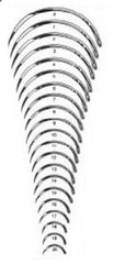Suture Needle Integra® Miltex® 1/2 Circle Taper Point Needle Regular Surgeon's Type Size 18 Needle