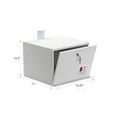 Floor Steel Drop Box Floor • 14.25"W x 11"D x 14.5"H ,1 Each - Axiom Medical Supplies