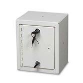 Single Door Double Lock Narcotics Cabinet Baked Enamel • 8.75"W x 6"D x 7.25"H ,1 Each - Axiom Medical Supplies