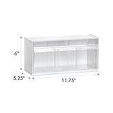 Tilt Bins 11.75"W Single • Includes 3 Removable Dividers ,1 Each - Axiom Medical Supplies