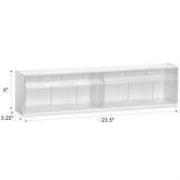 Tilt Bins 23.5"W Double • Includes 6 Removable Dividers ,1 Each - Axiom Medical Supplies