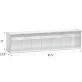 Tilt Bins 23.5"W Single • Includes 5 Removable Dividers ,1 Each - Axiom Medical Supplies