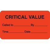 Clerical Medical Labels MarketLab Critical Value Label, Flourescent Orange PK1000 ,1000 / pk - Axiom Medical Supplies