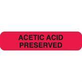 Urine Collection Labels MarketLab Acetic Acid Preserved Label, Red PK1000 ,1000 / pk - Axiom Medical Supplies