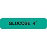 Glucose Tolerance Testing Labels MarketLab 4HR Glucose Label, Green PK1000 ,1000 / pk - Axiom Medical Supplies