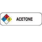 Chemical Hazard Labels MarketLab Acetone Label, Multicolor PK250 ,250 / pk - Axiom Medical Supplies