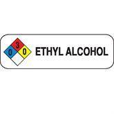 Chemical Hazard Labels MarketLab Ethyl Alcohol Label, Multicolor PK250 ,250 / pk - Axiom Medical Supplies