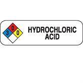 Chemical Hazard Labels MarketLab Hydrochloric Acid Label, Multicolor PK250 ,250 / pk - Axiom Medical Supplies