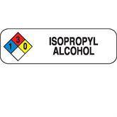 Chemical Hazard Labels MarketLab Isopropyl Alcohol Label, Multicolor PK250 ,250 / pk - Axiom Medical Supplies
