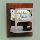 MarketLab Stainless Double Glove Box Dispenser Panel Double Stainless Steel Glove Dispenser on Panel • 13"W x 15"H ,1 Each - Axiom Medical Supplies