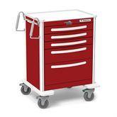 5-Drawer Aluminum Emergency Cart 5-Drawer Cart • 42"H ,1 Each - Axiom Medical Supplies