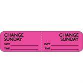 IV Daily Change Labels - Sunday Sunday ,500 / roll - Axiom Medical Supplies