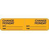 IV Daily Change Labels - Monday Monday ,500 / roll - Axiom Medical Supplies