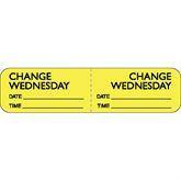 IV Daily Change Labels - Wednesday Wednesday ,500 / roll - Axiom Medical Supplies