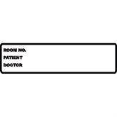 Chart Binder ID and Room Number Labels Chart Identification Labels • 5.375"W x 1.375"H each ,200 / roll - Axiom Medical Supplies