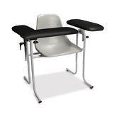 Plastic Blood Drawing Chairs with Upholstered Arms Flip Upholstered Arm • 34"W x 28"L x 32"H ,1 Each - Axiom Medical Supplies