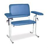 Wide Upholstered Blood Drawing Chairs Wide • Flip Arm • 43"W x 28"L x 40"H ,1 Each - Axiom Medical Supplies