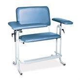 Wide/Tall Upholstered Blood Drawing Chairs Wide/Tall • Flip Arm • 45"W x 43"L x 28"H ,1 Each - Axiom Medical Supplies