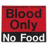 Refrigerator Content Alert Magnets "Blood Only No Food" Magnet ,2 / pk - Axiom Medical Supplies