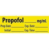 Induction Agent Medication Pre-Cut Labels PROPOFOL__mg/mL ,500 / roll - Axiom Medical Supplies