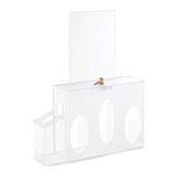 MarketLab Single Lock Mini Isolation Station Portrait • 17.8"W x 4.75"D x 23.1"H ,1 Each - Axiom Medical Supplies