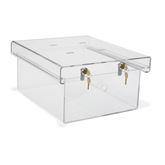 Single Lock Clear Refrigerator Lock Box MarketLab Double Lock Clear Refrigerator Lock Box ,1 Each - Axiom Medical Supplies