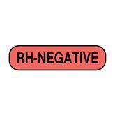 Blood Bank Labels "RH Negative" • FL Red • 1.25"W x 0.3125"H ,760 / pk - Axiom Medical Supplies