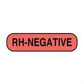 Blood Bank Labels "RH Negative" • FL Red • 1.25"W x 0.3125"H ,760 / pk - Axiom Medical Supplies