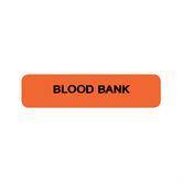 Blood Bank Labels "Blood Bank" • FL Red • 1.25"W x 0.3125"H ,760 / pk - Axiom Medical Supplies