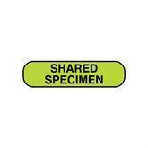 Blood Bank Labels "Shared Specimen" • Chartuse • 1.25"W x 0.3125"H ,760 / pk - Axiom Medical Supplies