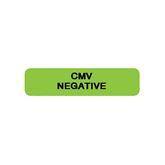 Blood Bank Labels "CMV Negative" • Green • 1.25"W x 0.3125"H ,760 / pk - Axiom Medical Supplies