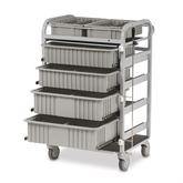 Jumbo Mobile Supply Carts Gray Drawers • 25"W x 19"D x 39"H ,1 Each - Axiom Medical Supplies