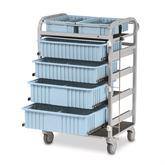 Jumbo Mobile Supply Carts Blue Drawers • 25"W x 19"D x 39"H ,1 Each - Axiom Medical Supplies