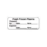 Blood Bank Labels "Fresh Frozen Plasma" • White • 2"W x 0.75"H ,470 / pk - Axiom Medical Supplies