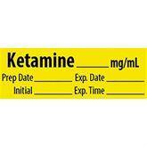 Induction Agent Medication Pre-Cut Labels KETAMINE__mg/mL ,500 / roll - Axiom Medical Supplies