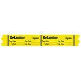 Induction Agent Medication Label Tape MarketLab Ketamine _mg/ml Label PK500 ,500 / roll - Axiom Medical Supplies
