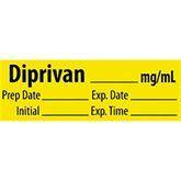 Induction Agent Medication Pre-Cut Labels DIPRIVAN__mg/mL ,500 / roll - Axiom Medical Supplies